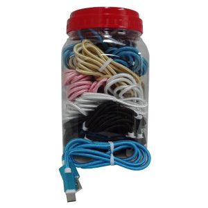 USB Charging Cable Asst Clrs In Jar
