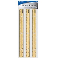 Rulers 3pc Natural Wood-wholesale