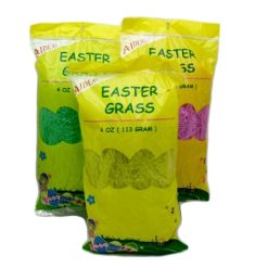 Easter Grass 4oz Grn Ylw & Pink Asst-wholesale