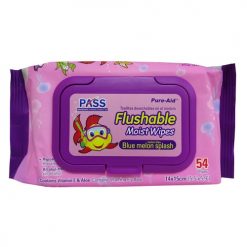 Pure-Aid Flushable Wipes 54ct Pink
