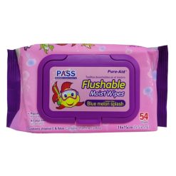 Pure-Aid Flushable Wipes 54ct Pink-wholesale