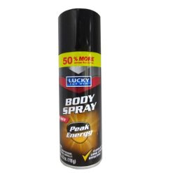 Lucky Men Body Spray 4.2oz Peak Energy-wholesale