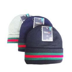 ThermaX Beanie Hat Black W-Stripe-wholesale