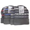 ThermaX Winter Hats Black W-Stripes-wholesale ThermaX Winter Hats Black W-Stripes-wholesale