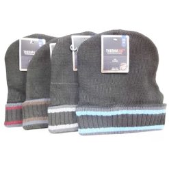 ThermaX Winter Hat Asst Stripes Clrs-wholesale