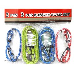 Bungee Cords 3pc Set Asst Clrs-wholesale