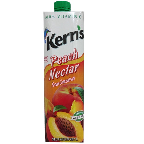 Kerns Tetra 1 Ltr Peach Nectar-wholesale Kerns Tetra 1 Ltr Peach Nectar-wholesale