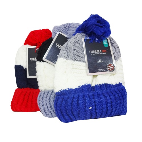 ThermaX Kids Winter Hat Asst Clrs-wholesale ThermaX Kids Winter Hat Asst Clrs-wholesale