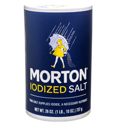 Morton Salt Iodized 26oz F-S Canister-wholesale