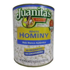 Juanitas White Hominy 110 oz-wholesale