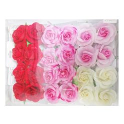 Hair Metal Clip W-Rose 2pk Asst Clrs-wholesale