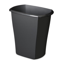 ***Sterilite Wastebasket 3 Gl Black Rect-wholesale