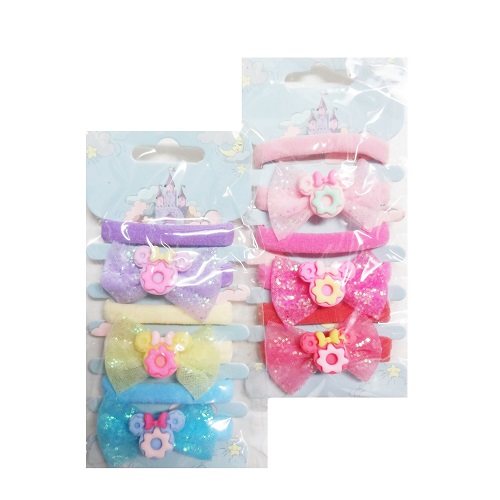 Hair Elastic Ties 6pk Asst Clrs-wholesale Hair Elastic Ties 6pk Asst Clrs-wholesale