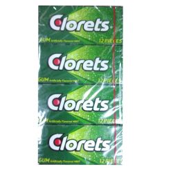 ***Clorets Gum 12pc Mint-wholesale