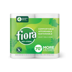 Fiora Bath Tissue 4pk 250ct Green 2pl-wholesale