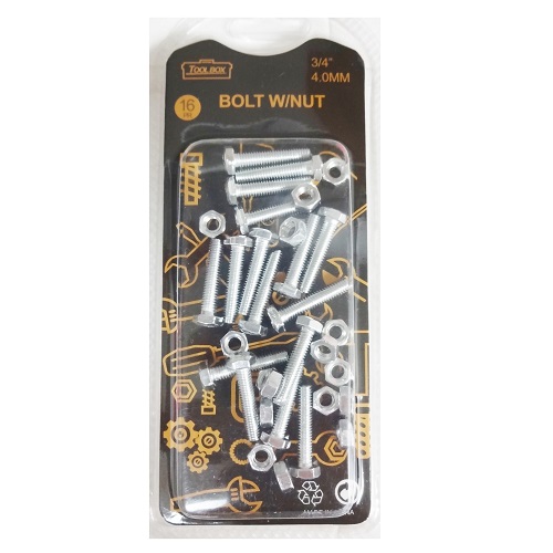 Bolt WNut 16pc 34 4.0MMwholesale Online