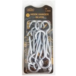 Hook Hanger Silver 12pc 8# 3.2MM-wholesale