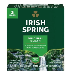 Irish Spring Bar Soap 3pk Original Cln-wholesale