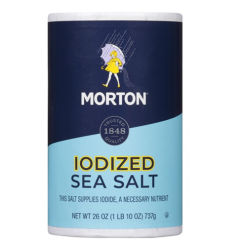 Morton Sea Salt Iodized 26oz-wholesale