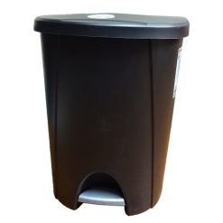 Sterilite Step-On Wastebasket 6.6gl Blk-wholesale