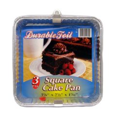 D. Foil Square Can Pan 3pk-wholesale