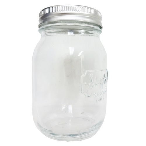 Simple Mason Jar 16oz W-Lid-wholesale