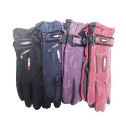 Thermaxx Ski Gloves W-Zipper Asst Clrs-wholesale