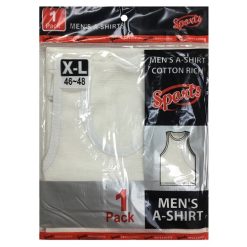 Mens A Shirt X-Lg 1pk White 46-48-wholesale