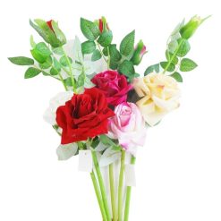 Rose 2pc 18in Stem Asst Clrs-wholesale