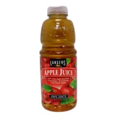Langers 32oz Apple Juice 100%-wholesale