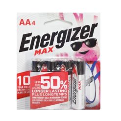 Energizer Max Batteries AA 4pk-wholesale