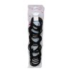 ***Hair Elastic Bands 24pc Black-wholesale