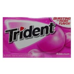 Trident Gum 14ct Singles Bubble Gum-wholesale