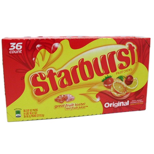 Starburst Original Soft Chew Candy 2.07o-wholesale