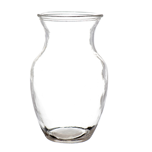 Vase Glass Ginger 8in Clear-wholesale Vase Glass Ginger 8in Clear-wholesale