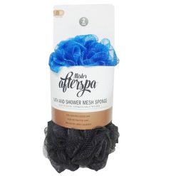 Bath Sponge 2pk 90g Blue & Black-wholesale