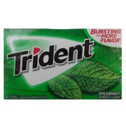 Trident Gum 14ct Spearmint Flvr-wholesale