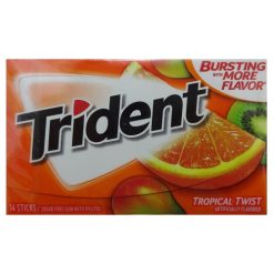 Trident Gum 14ct Tropical Twist Flvr-wholesale