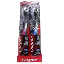 Colgate Toothbrush 360 Charcoal Black-wholesale