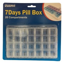 7 Day Pill Box 28 Comp-wholesale