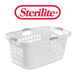Sterilite Laundry Basket 2 Bush White-wholesale