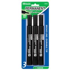 Permanent Markers 3pk Black-wholesale