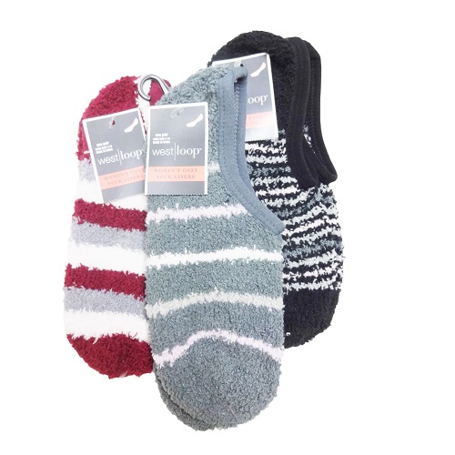 Womens Cozy No Show Socks 1 Pair Asst-wholesale - SmartLoadUsa.com ...