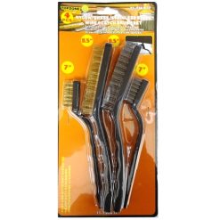 Wire Brush Set 4pc Asst Sizes-wholesale