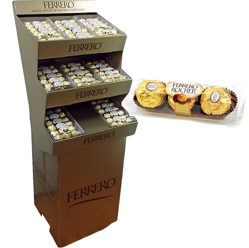 Ferrero Rocher Display 3pc Hazelnut Choc-wholesale Ferrero Rocher Display 3pc Hazelnut Choc-wholesale