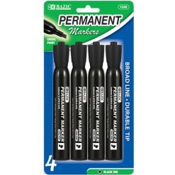 Permanent Markers 3pk Black-wholesale