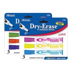 Dry-Erase Markers 3pc Bright Clrs-wholesale