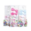 Hair Metal Snaps 5pk W-Bow Asst Clrs-wholesale Hair Metal Snaps 5pk W-Bow Asst Clrs-wholesale