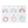 Pre-Glued Nails 12ct Asst Clrs-wholesale