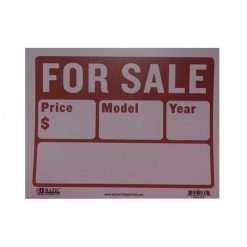 Sign AUTO FOR SALE 9 X 12in